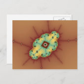 Square Brain - Fractal Briefkaart (Voorkant / Achterkant)