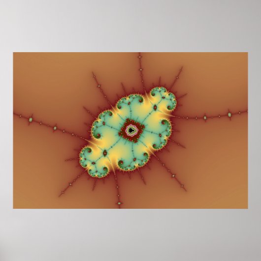 Square Brain - Fractal Poster (Voorkant)