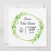 Square bruiloft-sjabloon kaart (Achterkant)