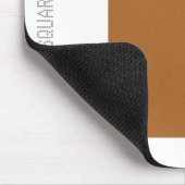 Square - Bruin op wit Muismat (Hoek)