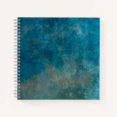 Square Bullet Journal met Blauwgroen harde schijf Notitieboek (Voorkant)