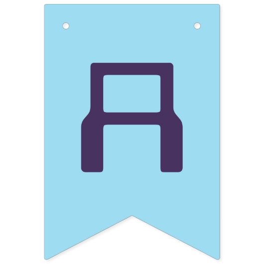 Square Bunny Happy Easter Bunting Banner (Derde vlag)