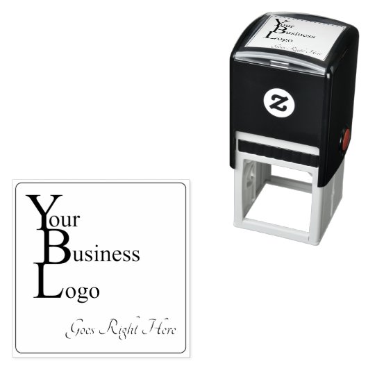 Square Business Logo-Afbeelding Zelfinktende Stempel (In situ)