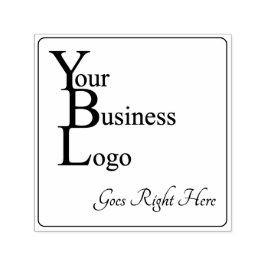 Square Business Logo-Afbeelding Zelfinktende Stempel