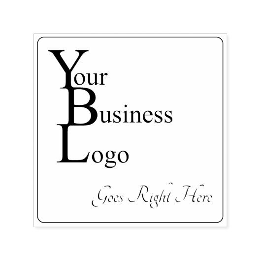 Square Business Logo-Afbeelding Zelfinktende Stempel (Design)