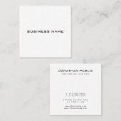 Square BusinessCards Modern Elegant Professional Vierkante Visitekaartje (Voorkant / Achterkant)