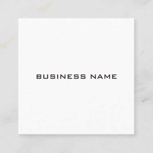 Square BusinessCards Modern Elegant Professional Vierkante Visitekaartje (Voorkant)