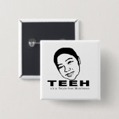 Square Button - Gepersonaliseerd (Voorkant /achterkant)