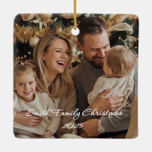 Square Ceramic Ornament (Achterkant)