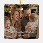 Square Ceramic Ornament (Voorkant)