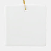 Square Ceramic Ornament (Voorkant)