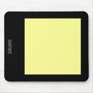 Square - Chalk Yellow en Black Muismat