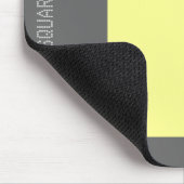 Square - Chalk Yellow en Grey Muismat (Hoek)