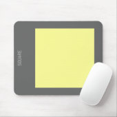 Square - Chalk Yellow en Grey Muismat (Met muis)