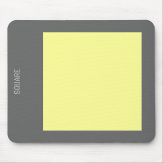 Square - Chalk Yellow en Grey Muismat