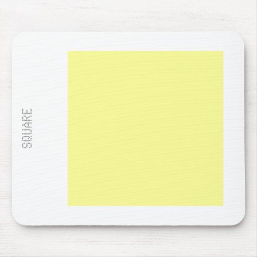 Square - Chalk Yellow en White Muismat (Voorkant)