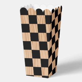 Square Checkers Design Popcorn Bedankdoosjes