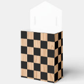 Square Checkers Design Tent Favor Boxes for Celebr Bedankdoosjes (Open)