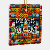 Square Christmas 2024 Kente Pattern Ornament (Rechts)