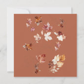 Square Cinnamon Herfst Bridal Brunch & Bubbly Kaart (Achterkant)