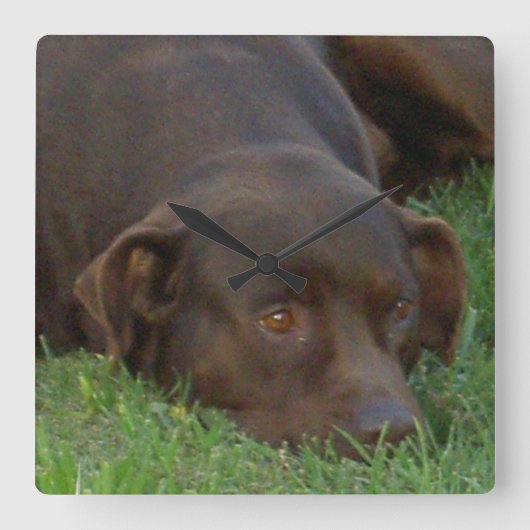 Square Clock - Gepersonaliseerd Vierkante Klok (Voorkant)