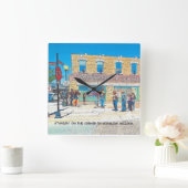 SQUARE CLOCK VAN DE HOEK IN VENSLOW ARIZONA VIERKANTE KLOK (Huis)