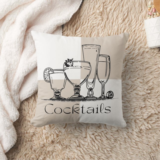 Square Cocktails Pillow Kussen (Deken)