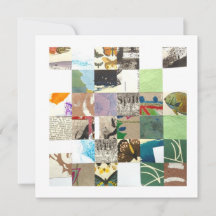 Square collage card, artsy, nr. 2