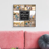 Square Collage Custom Photo Wrapped Canvas Afdruk (Insitu (Woonkamer))