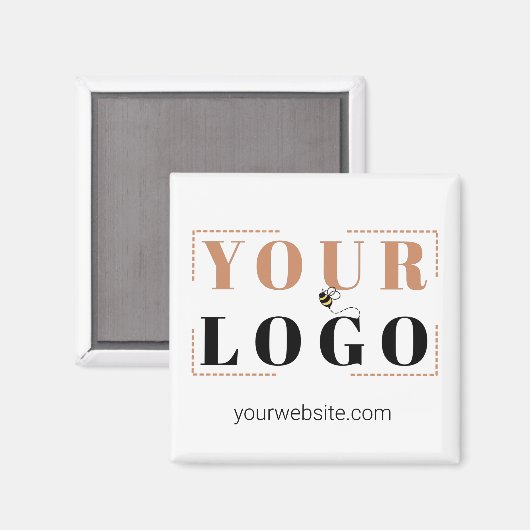 Square Company Branding and Website Magneet (Voorkant / Achterkant)