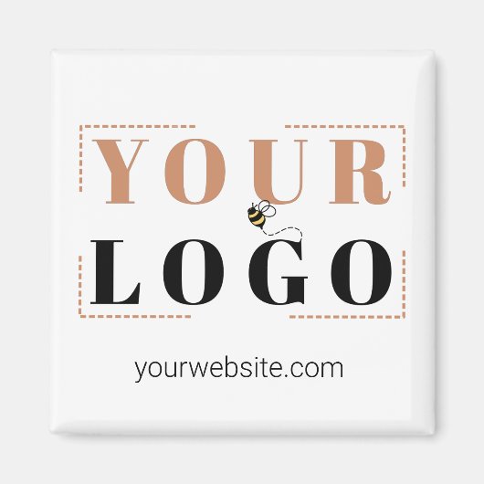 Square Company Branding and Website Magneet (Voorkant)