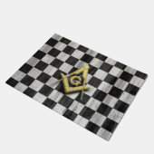 Square Compass en Checkers Deurmat (Schuin)
