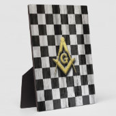 Square Compass en Checkers Fotoplaat (Zijkant)