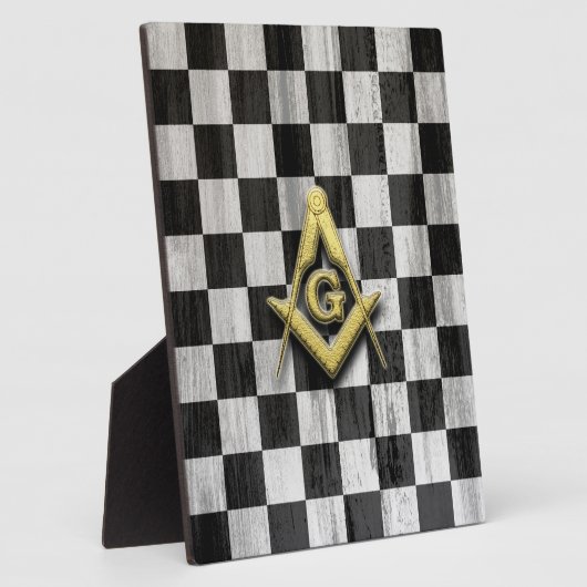 Square Compass en Checkers Fotoplaat (Zijkant)