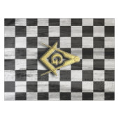 Square Compass en Checkers Tafelkleed (Voorkant (Horizontaal))