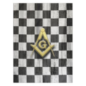 Square Compass en Checkers Tafelkleed (Voorkant)