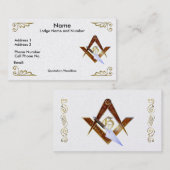 Square, Compass en trowel Business/Profile card Visitekaartje (Voorkant / Achterkant)
