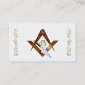 Square, Compass en trowel Business/Profile card Visitekaartje (Achterkant)