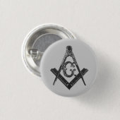 Square & Compass Pin Button (Voorkant /achterkant)