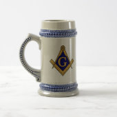 Square & Compass Stein Bierpul (Links)