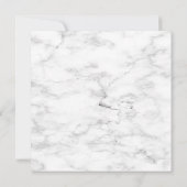 Square Copper Geometric Eucalyptus Marble Wedding Kaart (Achterkant)