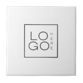 Square Custom Business Logo Branded Bedrijf Tegeltje (Voorkant)