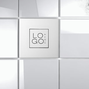 Square Custom Business Logo Branded Bedrijf Tegeltje