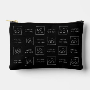 Square Custom Business Logo Text Black Achtergrond Etui