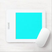 Square - Cyaan en White Muismat (Met muis)