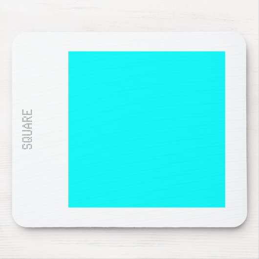 Square - Cyaan en White Muismat (Voorkant)