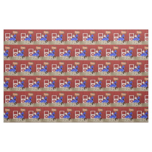Square Dance Barn Dance Swing Dance Couple 3" Stof (Fat Quarter)