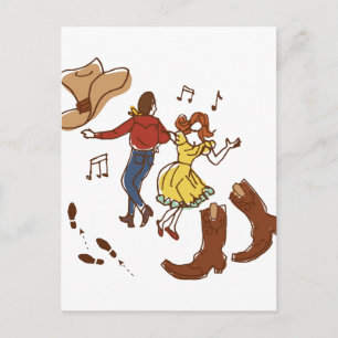 Square Dance Briefkaart