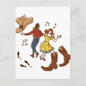 Square Dance Briefkaart (Voorkant)