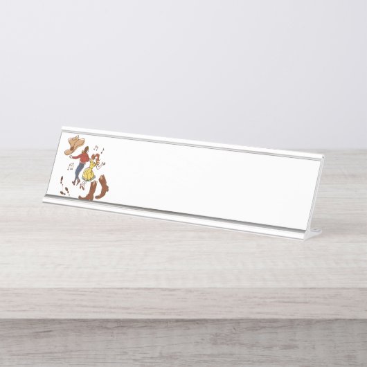 Square Dance Bureau Naambordje (Voorkant)